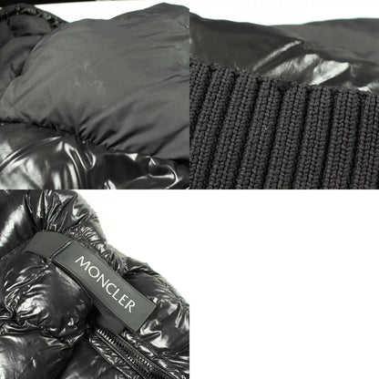 MONCLER BROOK Hooded Nylon Down Jacket Black Size 1