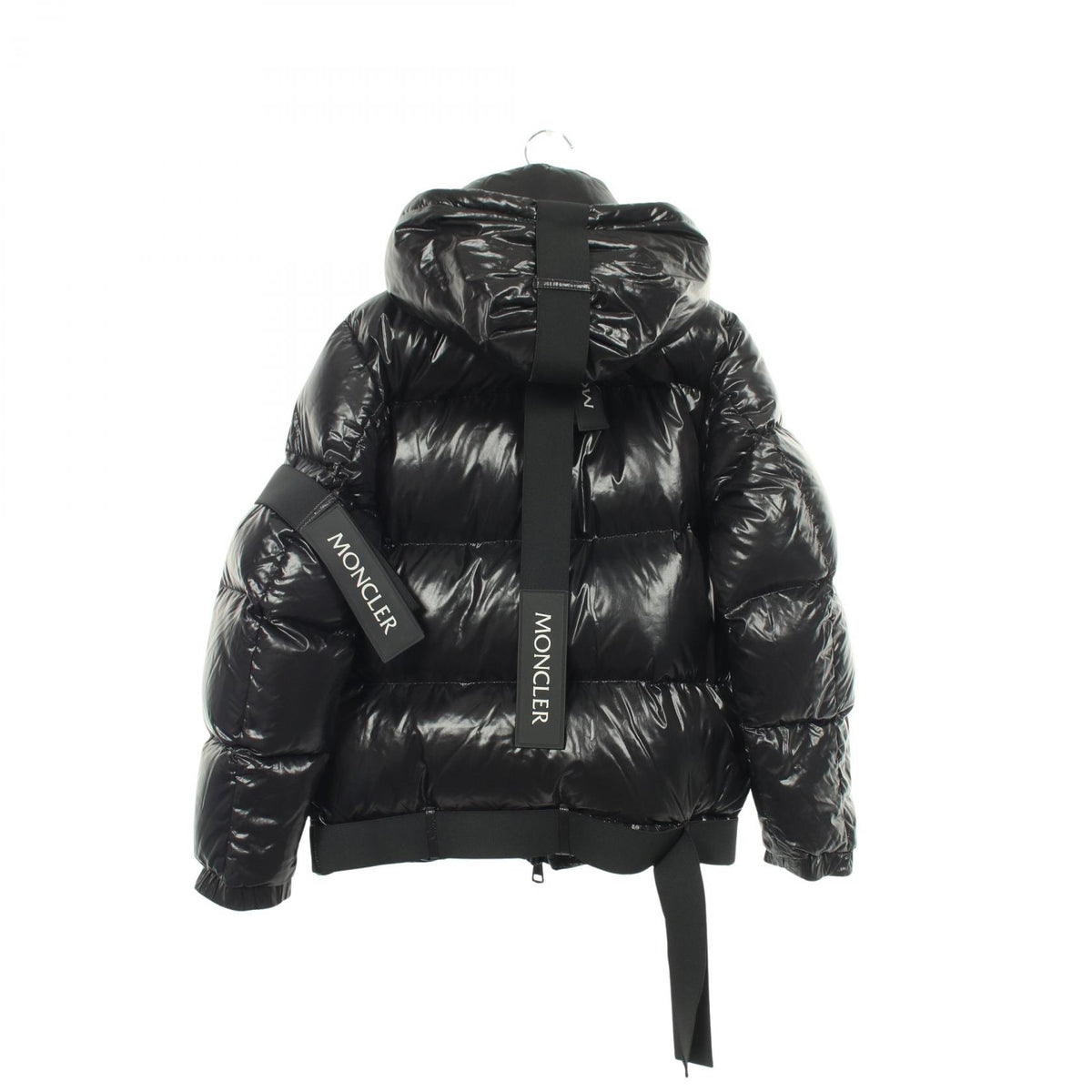 MONCLER BROOK Hooded Nylon Down Jacket Black Size 1