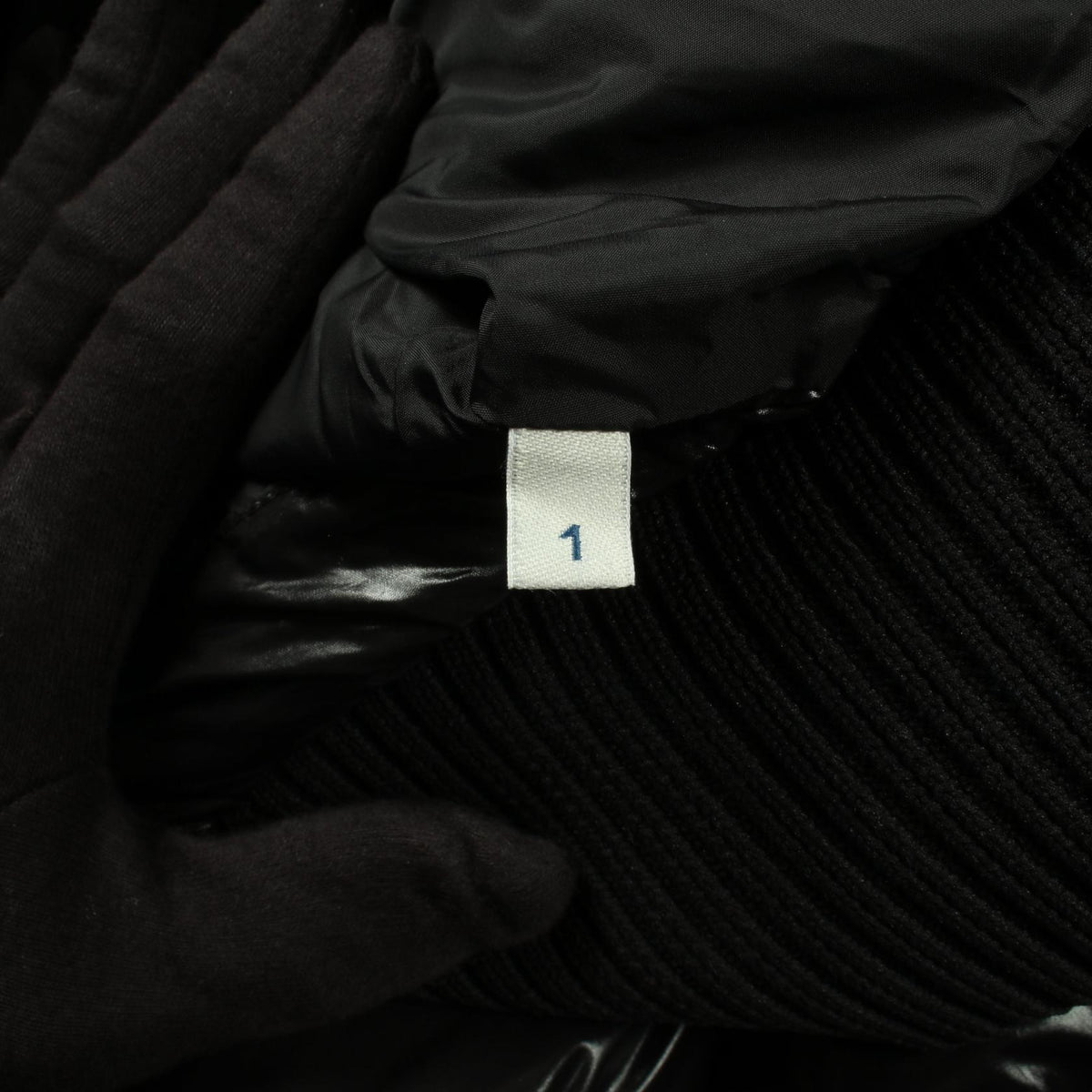 MONCLER BROOK Hooded Nylon Down Jacket Black Size 1