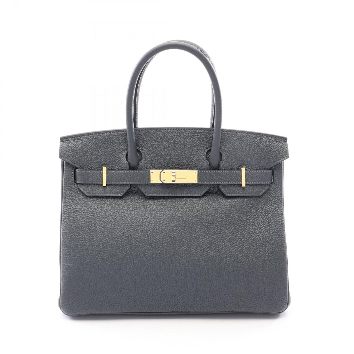 HERMES Birkin 30 Gris Misty Handle Bag