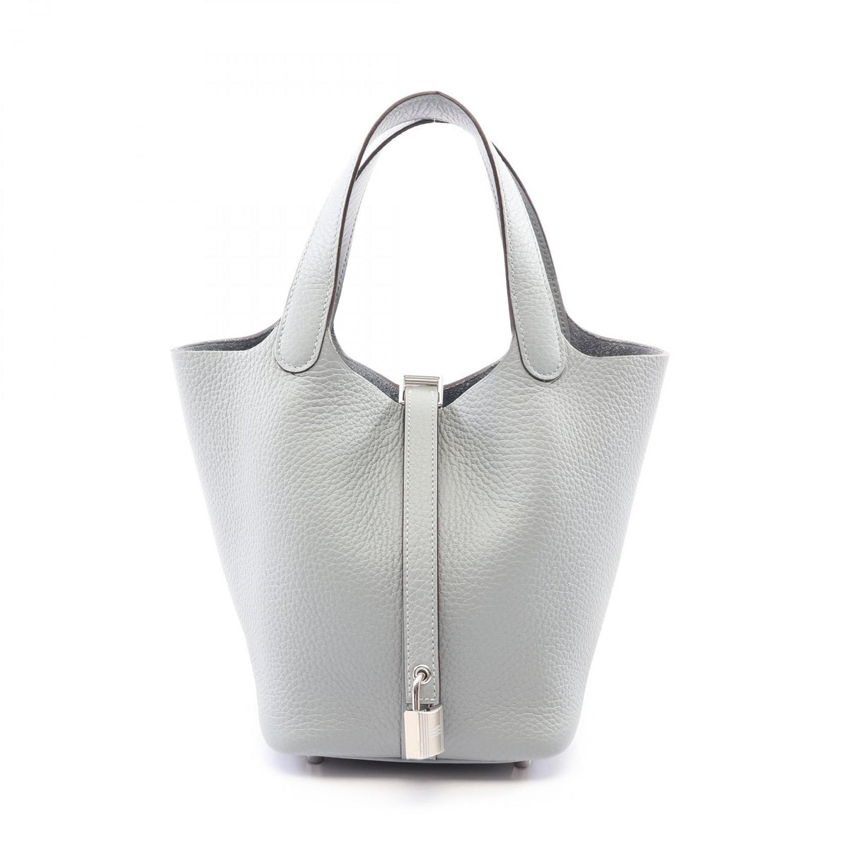 HERMES Picotin Lock PM Handbag Gris Paltin