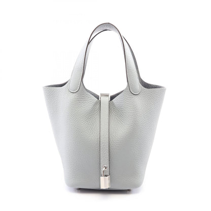 HERMES Picotin Lock PM Handbag Gris Paltin
