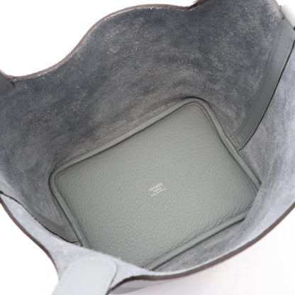 HERMES Picotin Lock PM Handbag Gris Paltin
