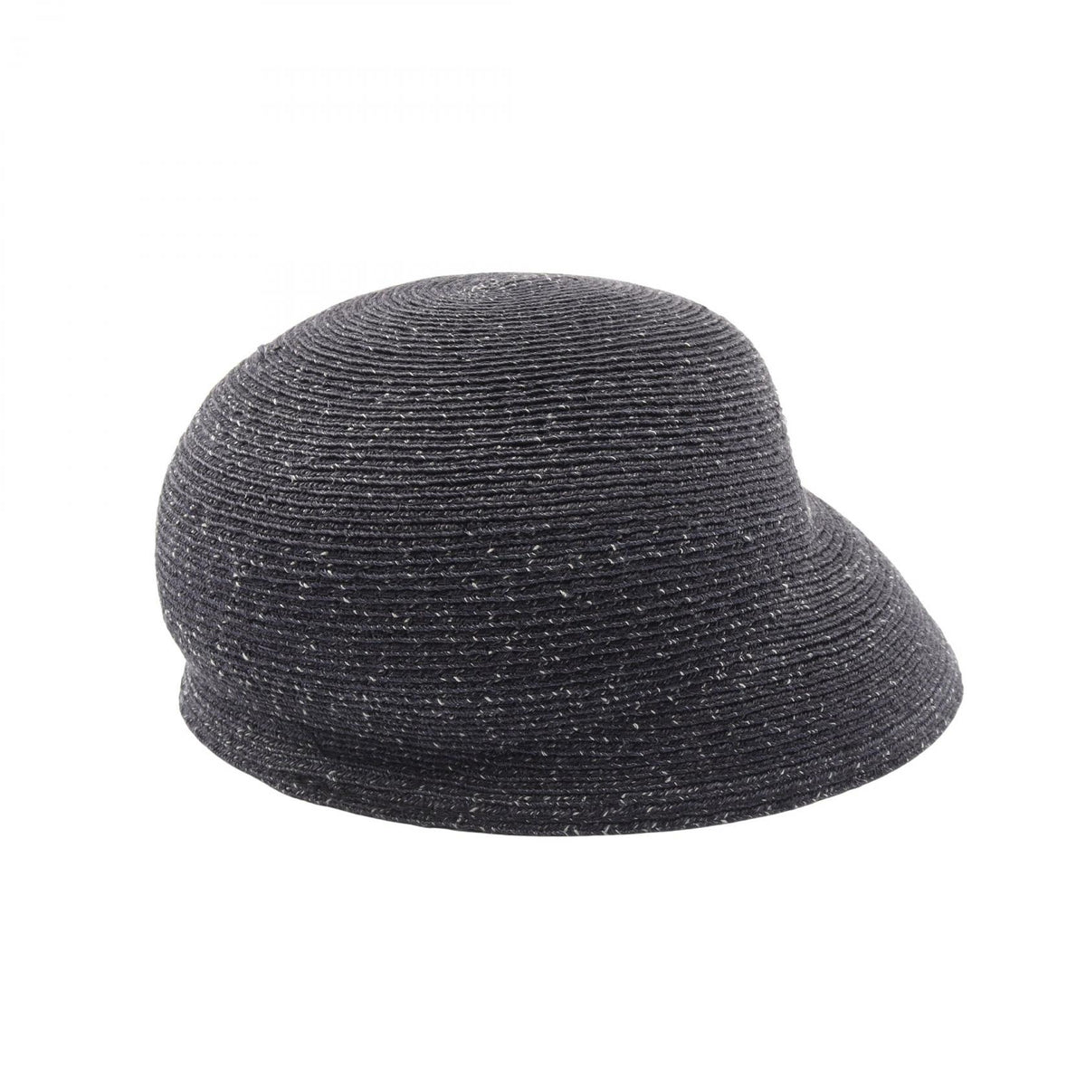 CHANEL Nylon Cloche Bob Hat Black Size M