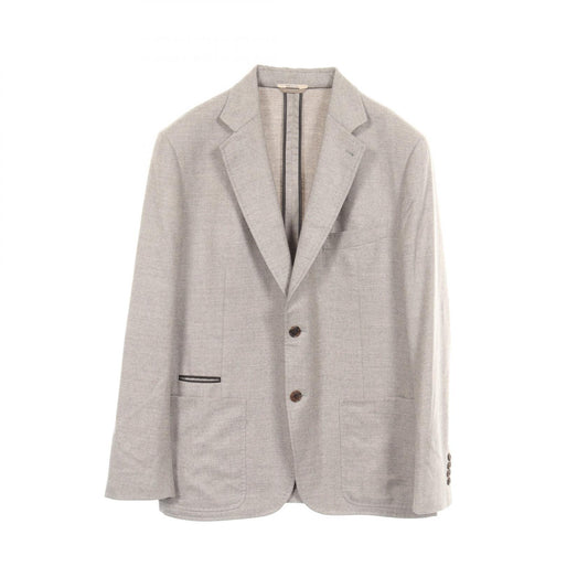 HERMES Cashmere Gray Blazer Size 54