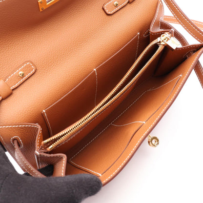 HERMES Kelly To Go Evercolor Shoulder Bag