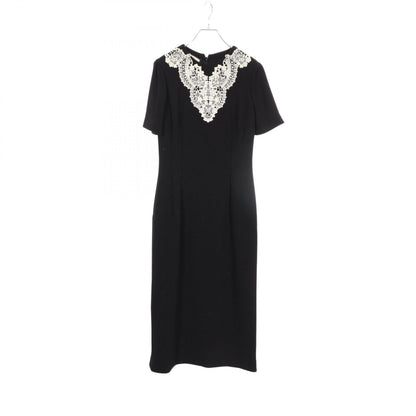 GUCCI Sable Lace Wool Midi Dress Size 42