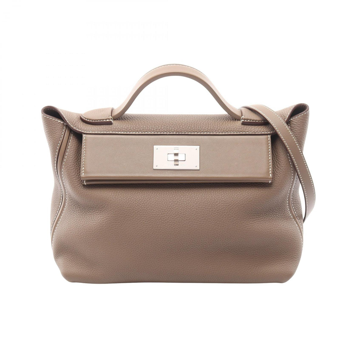 HERMES Sac 24/24 29 Togo Leather Silver HW Handbag