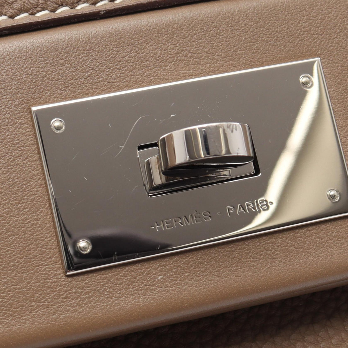HERMES Sac 24/24 29 Togo Leather Silver HW Handbag