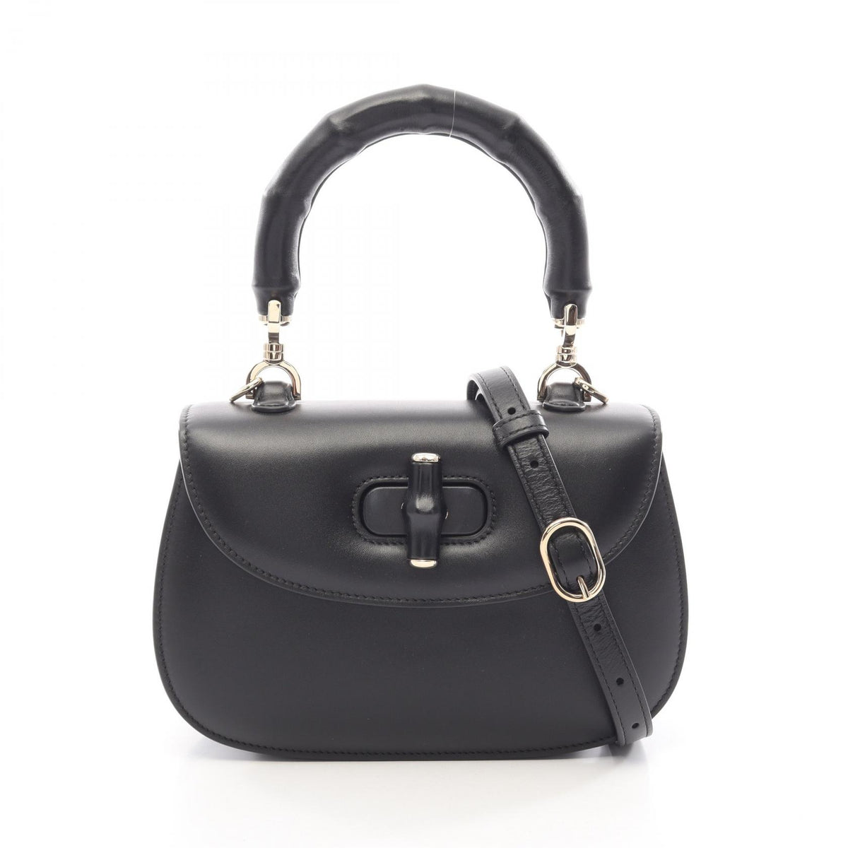 GUCCI Bamboo 1947 Small Handbag Black