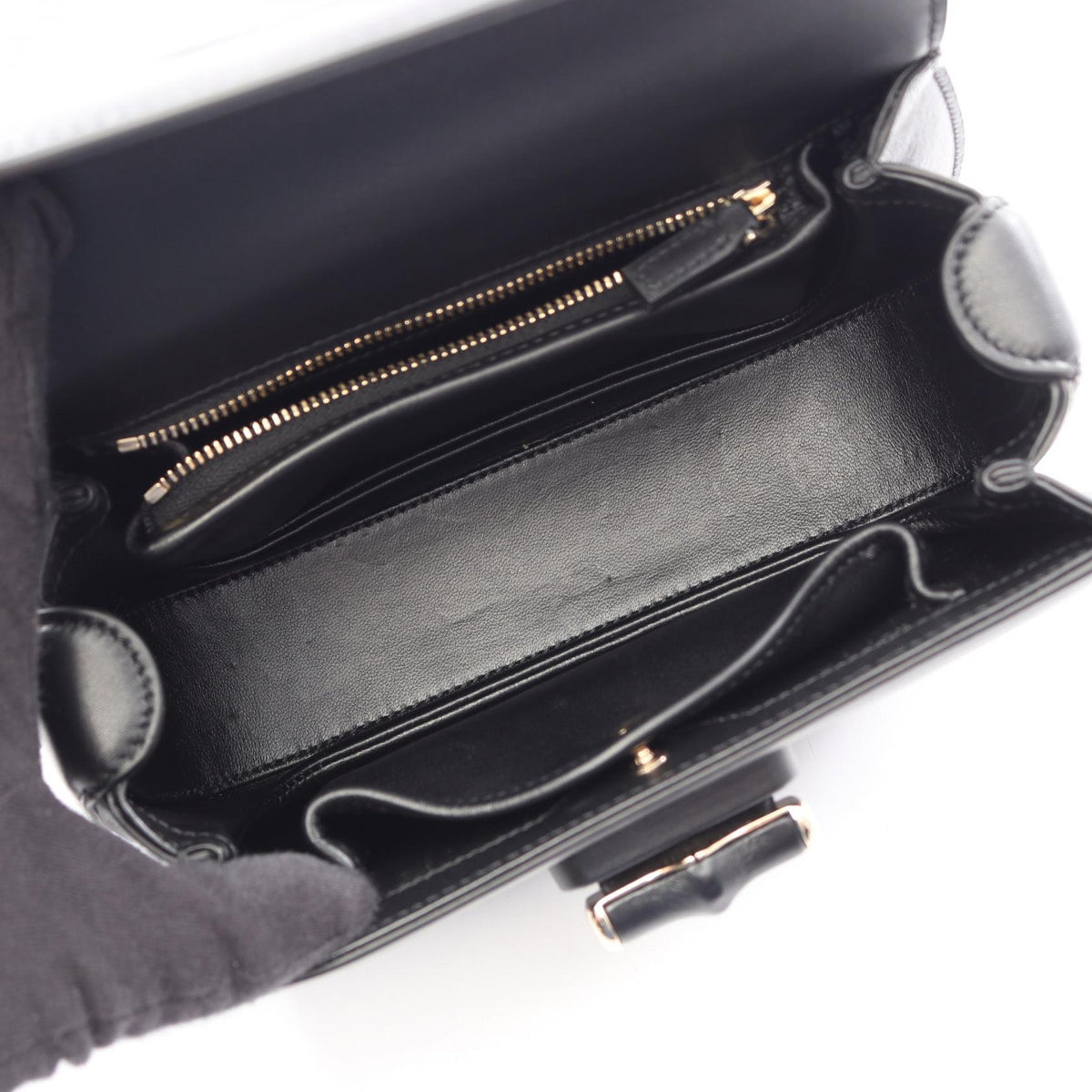 GUCCI Bamboo 1947 Small Handbag Black
