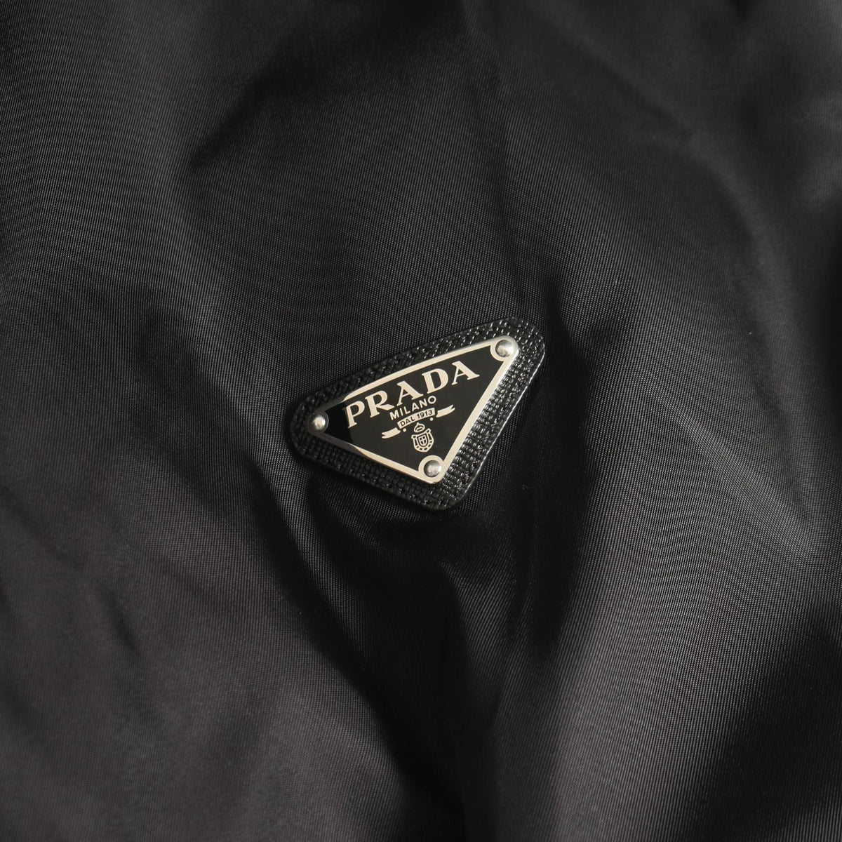 PRADA Re-Nylon Triangle Logo Jacket Size 48