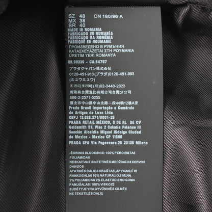 PRADA Re-Nylon Triangle Logo Jacket Size 48
