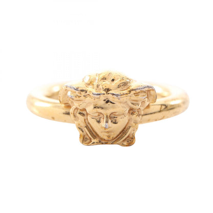 VERSACE Medusa Ring Gold Plated Size JP 6