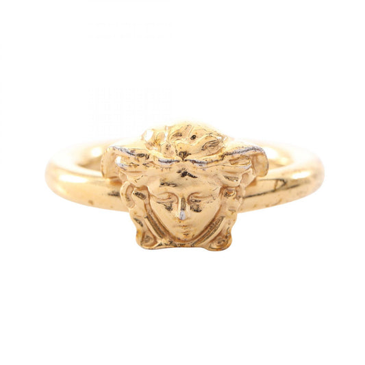 VERSACE Medusa Ring Gold Plated Size JP 6