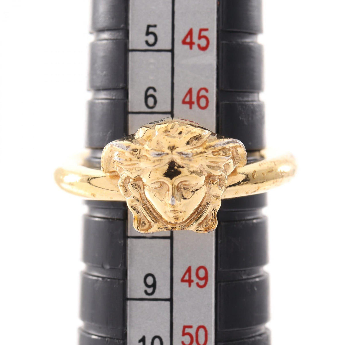 VERSACE Medusa Ring Gold Plated Size JP 6