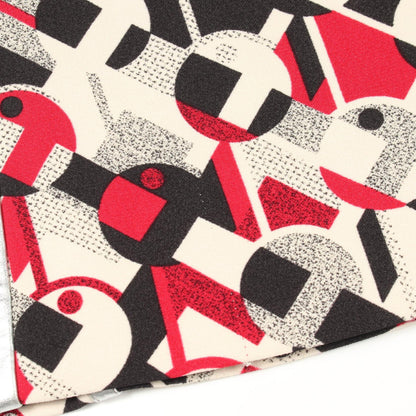 PRADA Rayon Graphic Print Skirt Beige Size 42