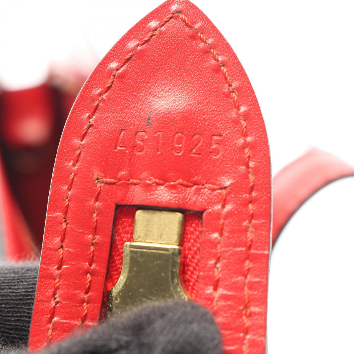 LOUIS VUITTON Saint Jacques Red Epi Shoulder Bag