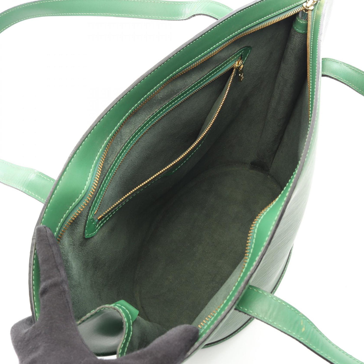 LOUIS VUITTON Saint Jacques Epi Bag Green