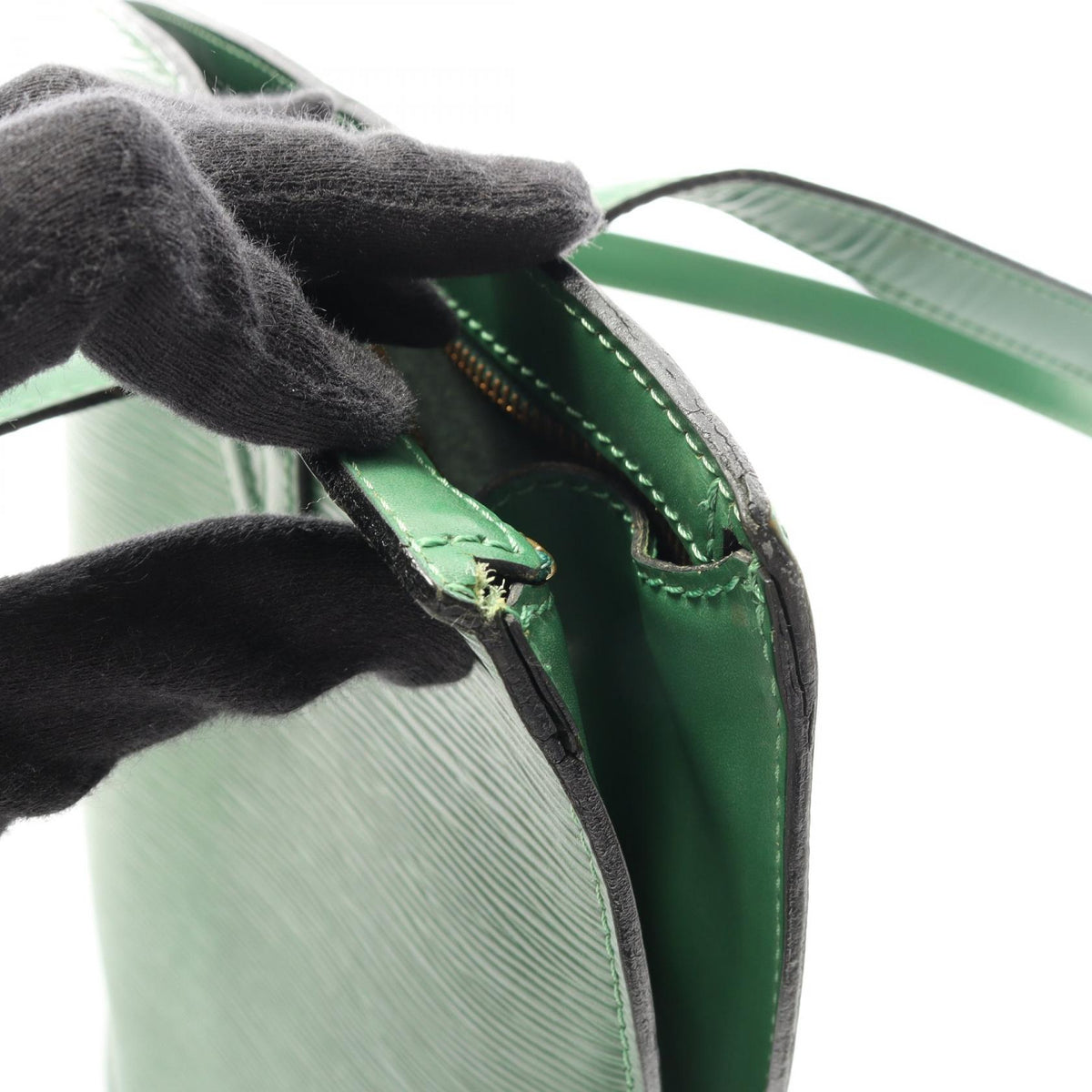 LOUIS VUITTON Saint Jacques Epi Bag Green