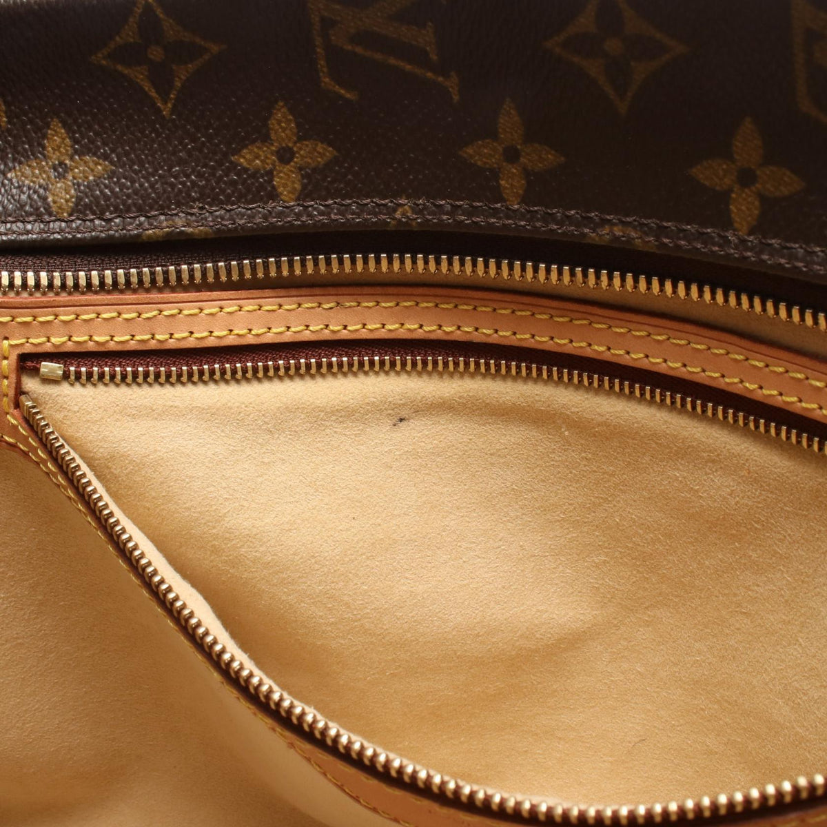 LOUIS VUITTON Monogram Cite GM Bag Brown