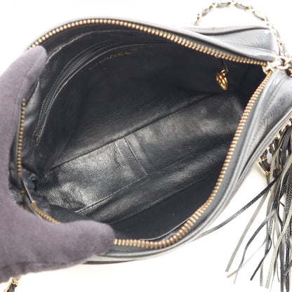 CHANEL Caviar Skin Diamond Shoulder Bag