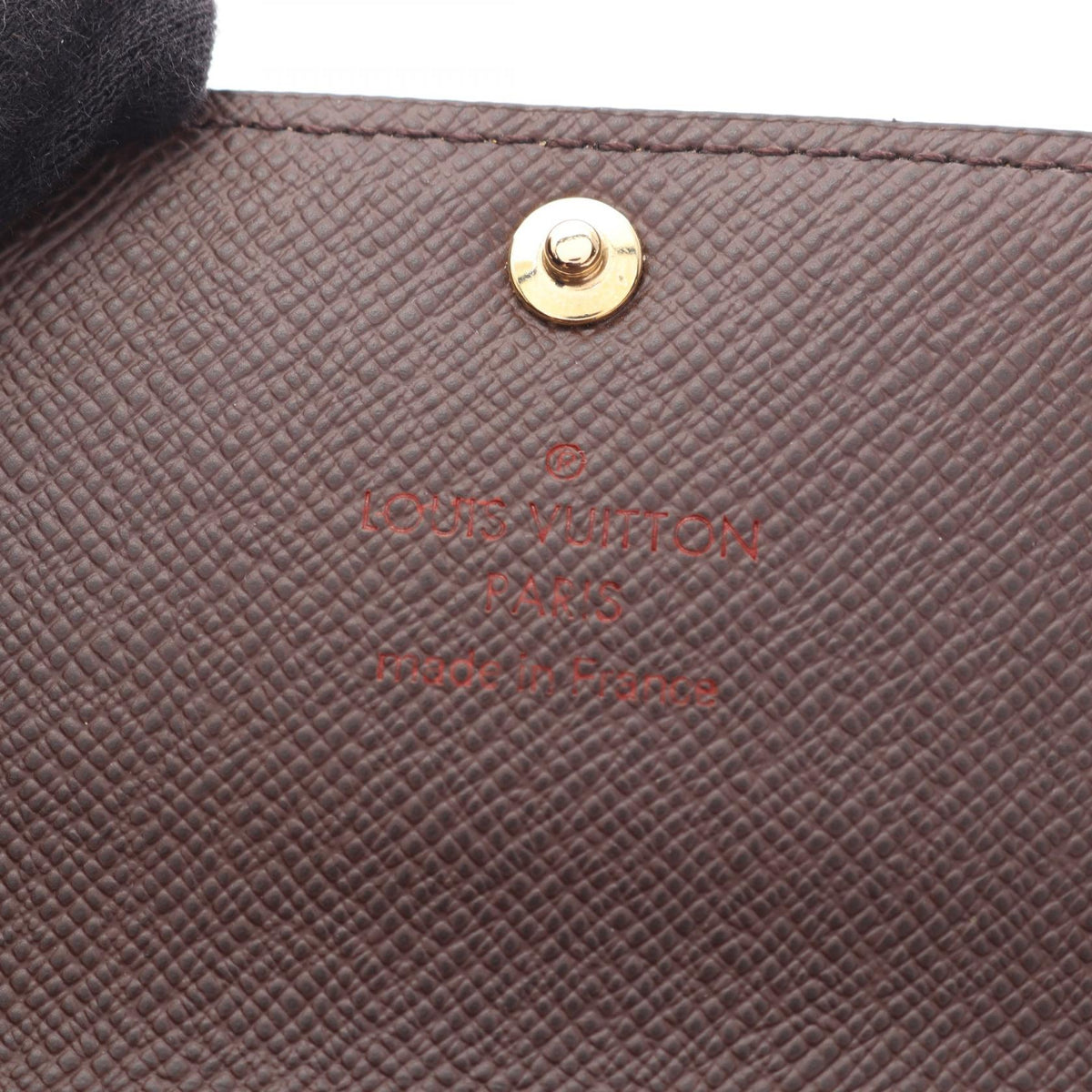 LOUIS VUITTON Multiclés 6 Damier Ebene 6-Key Wallet Brown