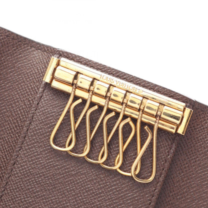 LOUIS VUITTON Multiclés 6 Damier Ebene 6-Key Wallet Brown