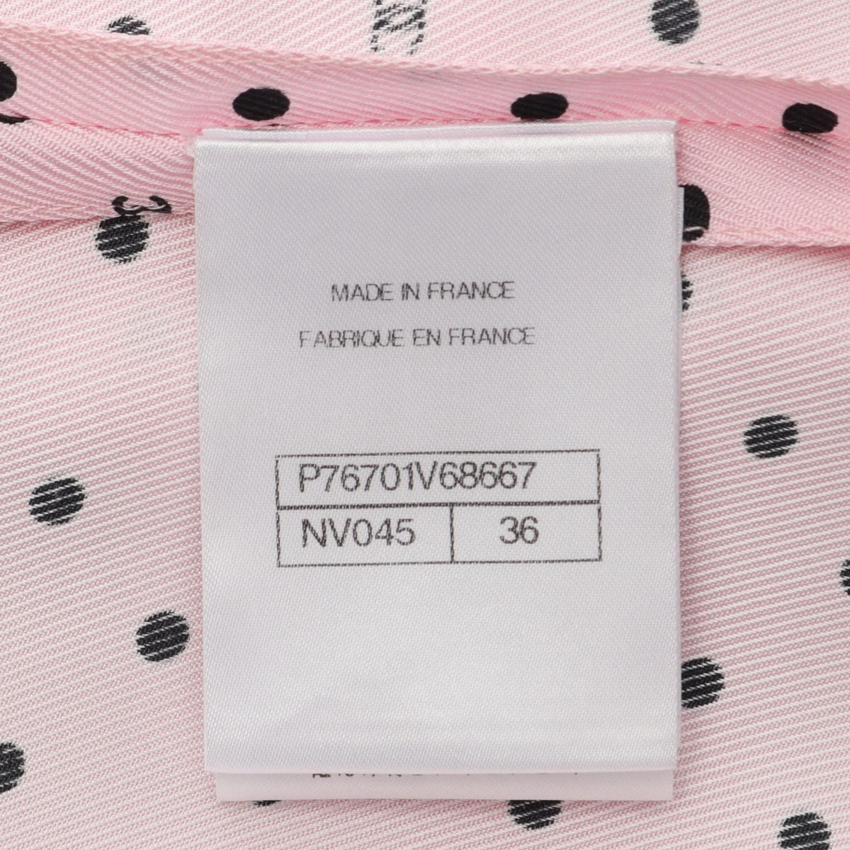 CHANEL Coco Mark Dot Sleeveless Silk Blouse Size 36