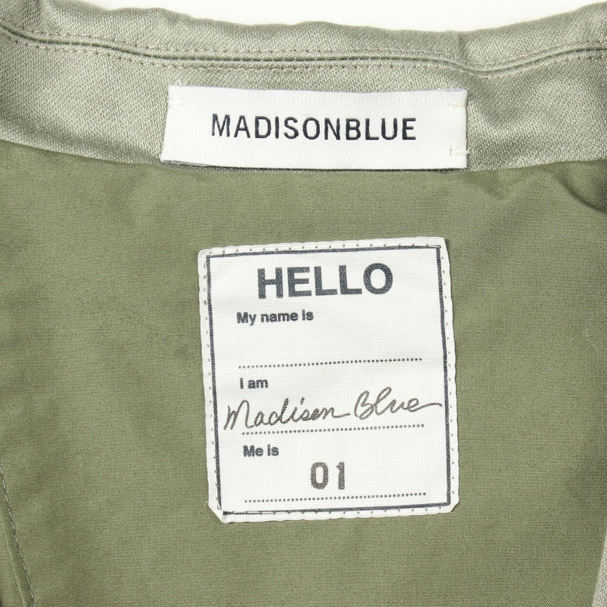MADISONBLUE BERKLEE Cotton Blazer Khaki Size S