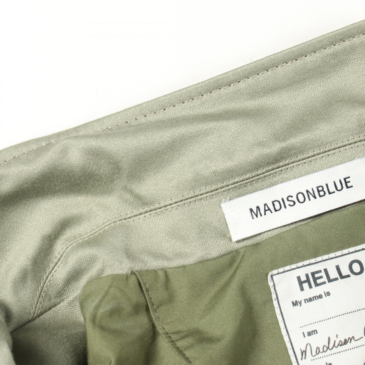 MADISONBLUE BERKLEE Cotton Blazer Khaki Size S
