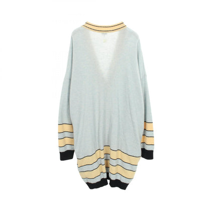 LOEWE Anagram Embroidered Wool Long Cardigan Size S