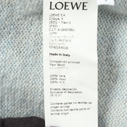 LOEWE Anagram Embroidered Wool Long Cardigan Size S