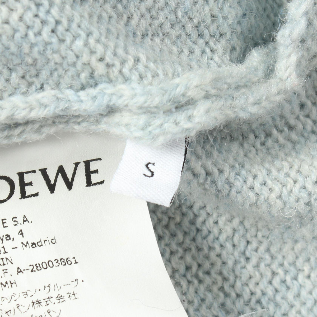 LOEWE Anagram Embroidered Wool Long Cardigan Size S