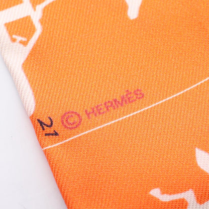 HERMES Twilly "Hermes Parade" Silk Scarf