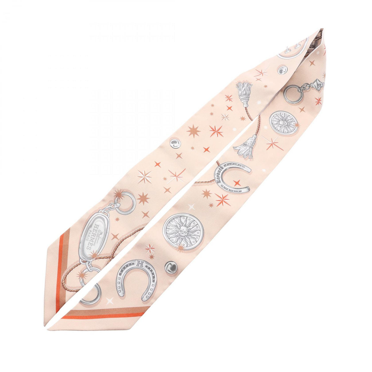 HERMES Twilly C'est La Fête Silk Scarf