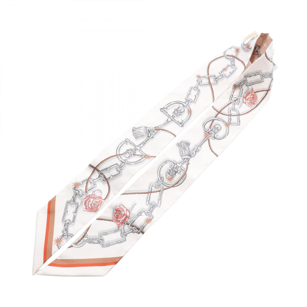 HERMES Twilly C'est La Fête Silk Scarf