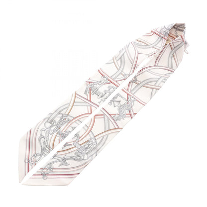 HERMES Twilly HARNAIS Silk Scarf