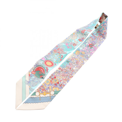 HERMES Twilly Pony Pit Stop Ribbon Scarf