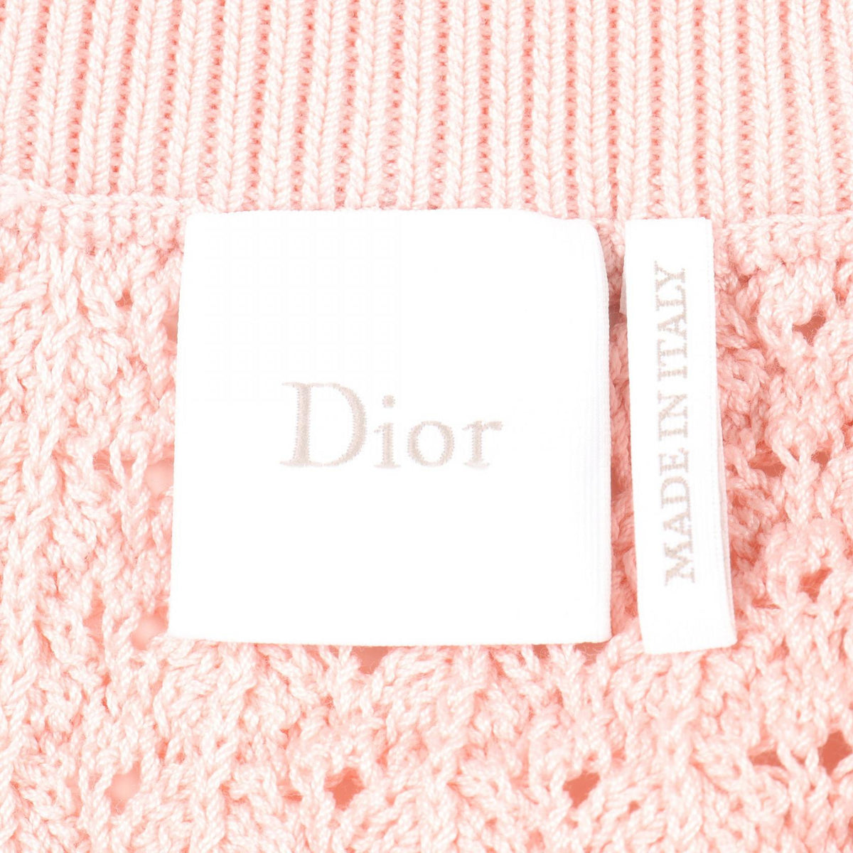 Dior Dioriviera Pink Ruffle Knit Midi Skirt Size 34
