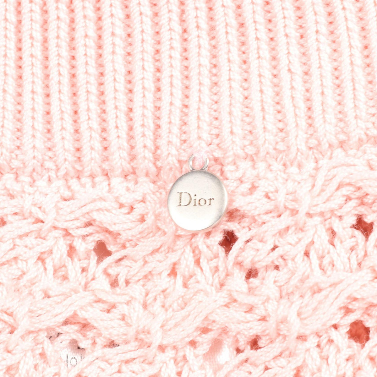 Dior Dioriviera Pink Ruffle Knit Midi Skirt Size 34