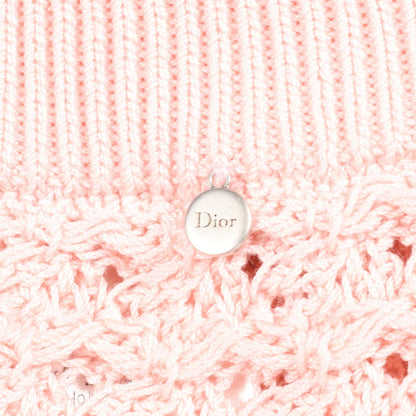 Dior Dioriviera Pink Ruffle Knit Midi Skirt Size 34