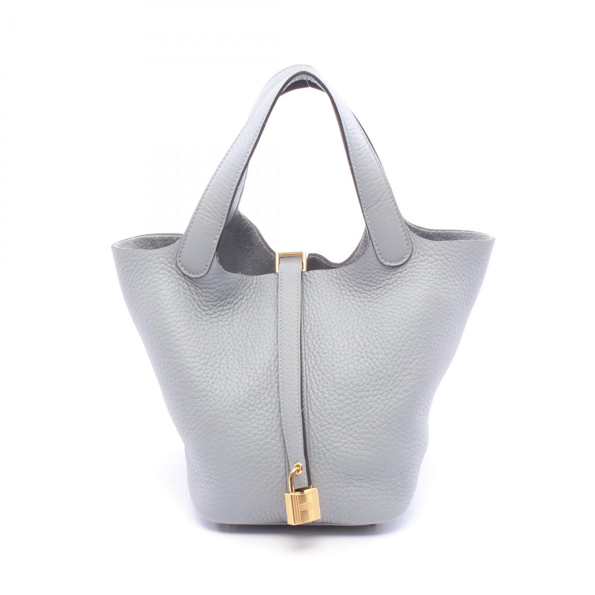 HERMES Picotin Lock PM Handle Bag Gray