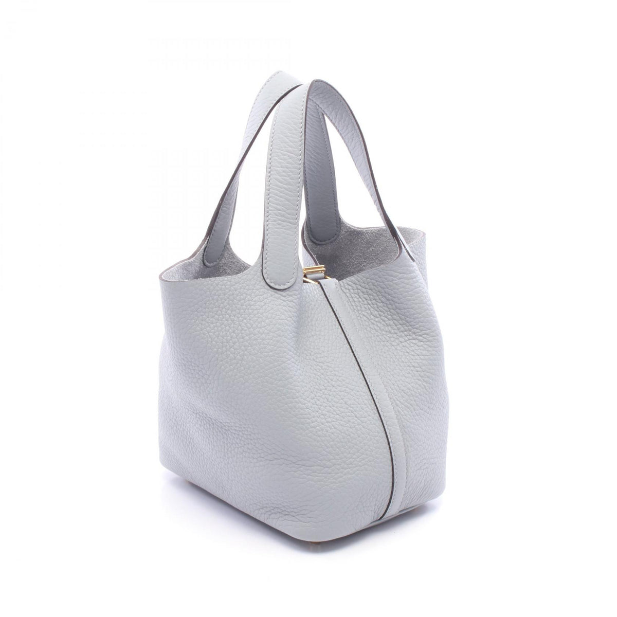 HERMES Picotin Lock PM Handle Bag Gray