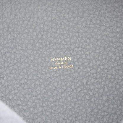 HERMES Picotin Lock PM Handle Bag Gray