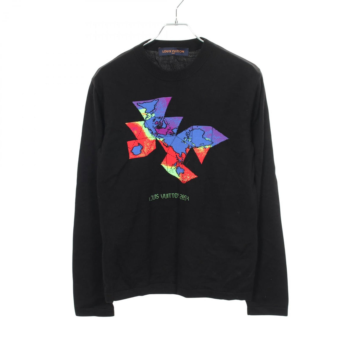 LOUIS VUITTON Intarsia Crewneck Knit Sweater Size S