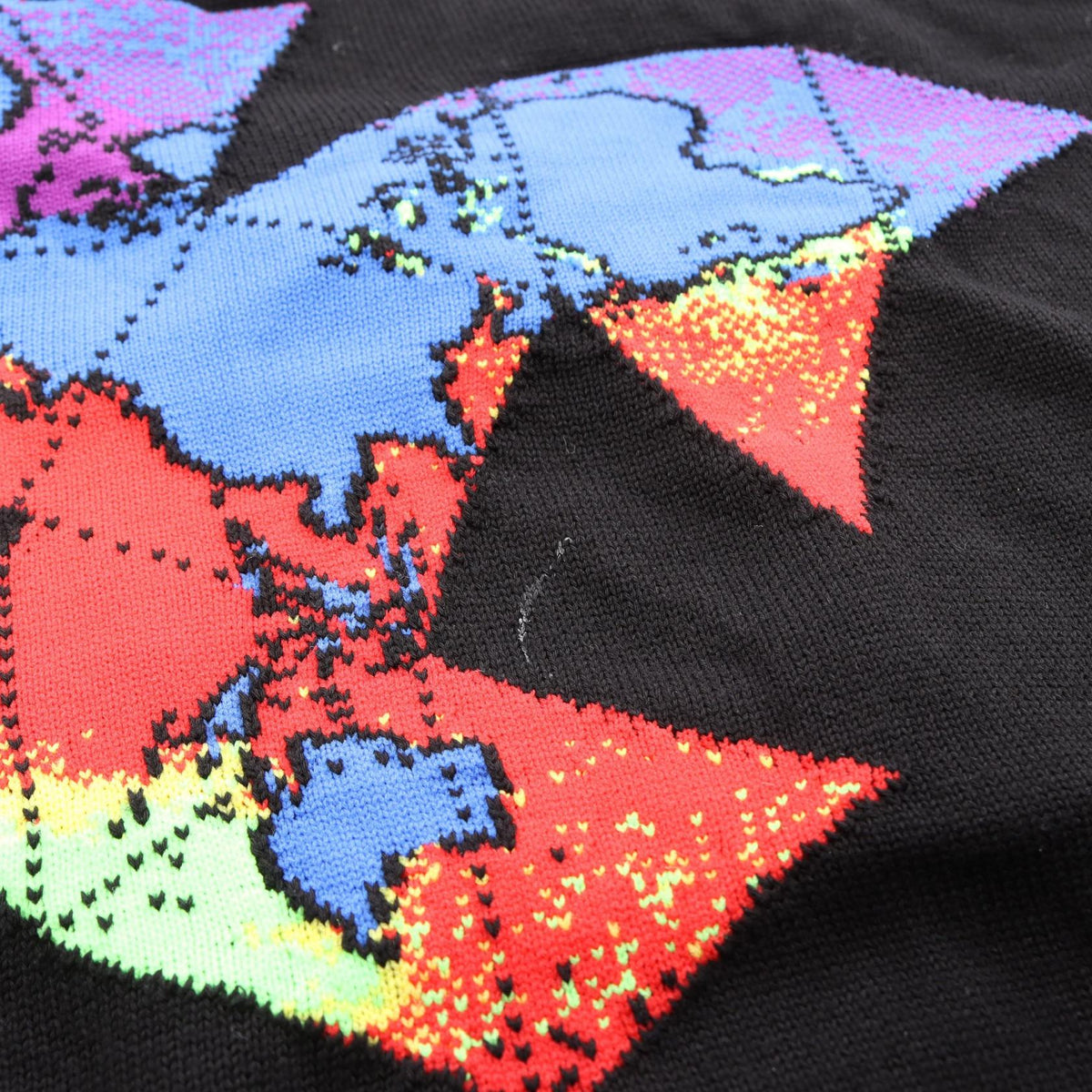 LOUIS VUITTON Intarsia Crewneck Knit Sweater Size S