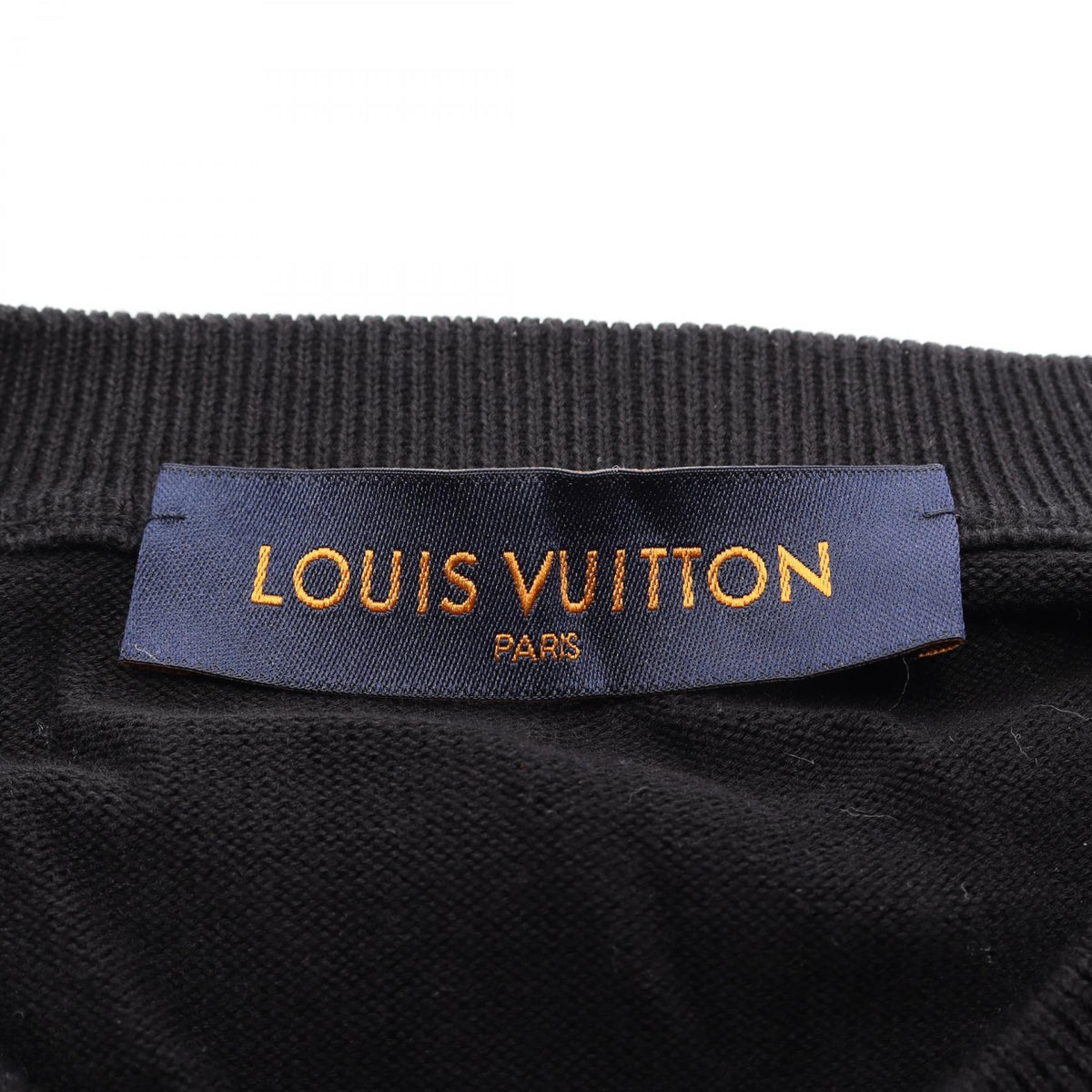 LOUIS VUITTON Intarsia Crewneck Knit Sweater Size S