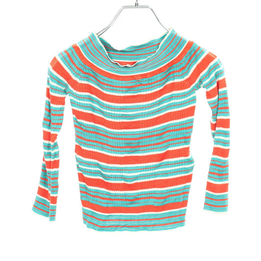 FENDI Border Silk Sweater Green Size IT38
