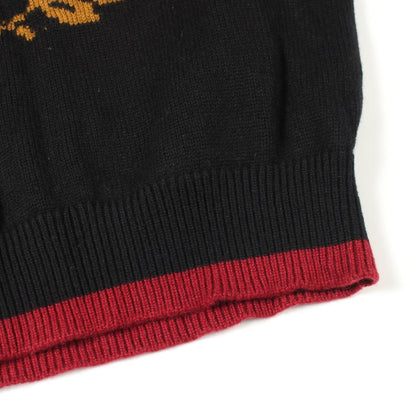 DOLCE & GABBANA KING Crown Cashmere Sweater Black Size 48